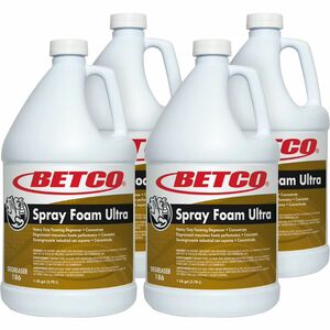 Betco Spray Foam Ultra Degreaser - Concentrate - 128 fl oz (4 quart) - 4 / Carton - Heavy Duty, Caustic-free, Chlorine-free, Chemical Resistant, Non-corrosive, Rinse-free, Pho