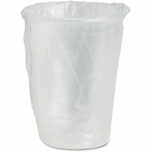 Coffee Pro 9oz Individually Wrapped Plastic Cups - 9 fl oz - 1000 / Case - Red, Clear - Plastic, Polyethylene - Cold Drink