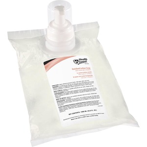 Health Guard EZ Foam Refill Enriched Lotion Soap - Floral ScentFor - 33.8 fl oz (1000 mL) - Soil Remover - Multipurpose, Hand - Moisturizing - White - Textured - 6 / Carton