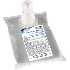Health Guard Hand Sanitizer Foam - 33.8 fl oz (1000 mL) - Kill Germs - Multipurpose, Hand - Clear - No Rinse, Dye-free, Fragrance-free, Fast Acting - 6 / Carton
