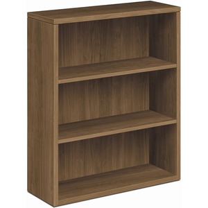 HON H105533 Bookcase - 43.4" Height x 36" Width x 13.1" Depth - 3 Shelve(s) - Finish: Pinnacle, Laminate - 1 Each
