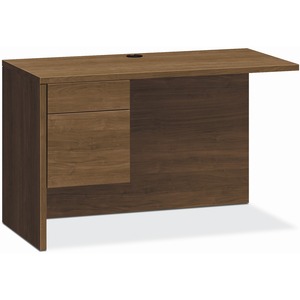HON H10516L Return - 29.5" Height x 48" Width x 24" Depth - 2 x File, Box Drawer(s) - Flat Edge - Finish: Pinnacle, Laminate - 1 Each