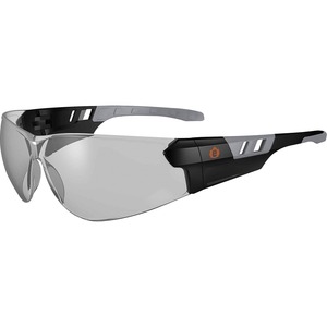 Skullerz SAGA Anti-Fog In/Outdoor Lens Matte Frameless Safety Glasses / Sunglasses - Recommended for: Indoor/Outdoor - Eye Protection - Matte Black - Anti-fog, Lightweight, Ri