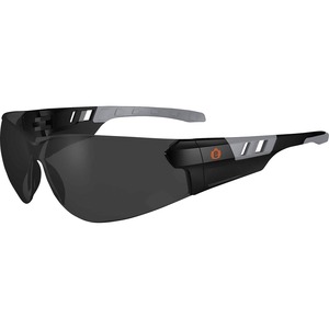 Skullerz SAGA Anti-Fog Smoke Lens Matte Frameless Safety Glasses / Sunglasses - Recommended for: Construction, Carpentry, Woodworking, Landscaping, Welding, Boating, Skiing, F
