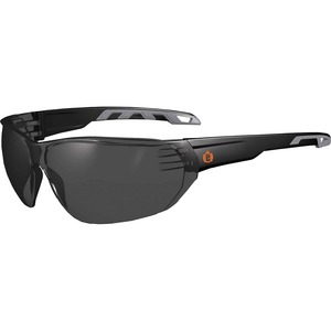 Skullerz VALI Anti-Fog Smoke Lens Matte Frameless Safety Glasses / Sunglasses - Recommended for: Construction, Carpentry, Woodworking, Landscaping, Welding, Boating, Skiing, F