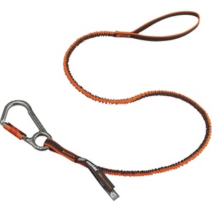 Squids 3108F(x) Tool Lanyard Single Locking Carabiner - 15lbs - 6 / Carton - 15 lb Load Capacity - Standard - Carabiner Attachment - 11.3" Height x 1.3" Width x 35" Length - O