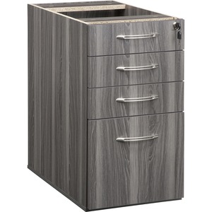 Safco Aberdeen Series Desk Pedestal, Pencil/Box/Box/File - x 1" Thickness Surface, 4.1" Height x 15.1" Width x 25" Depth, 9.4" Height x 12" Width x 22" Depth Inside Drawer, 27
