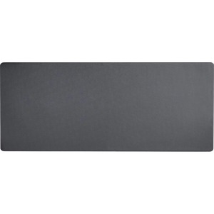 Dacasso Leatherette Keyboard/Mouse Desk Mat - Rectangular - 30" Width - Leatherette, Velveteen - Black