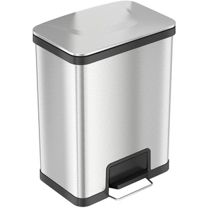 HLS Commercial AirStep Stainless Steel Step Trash Can