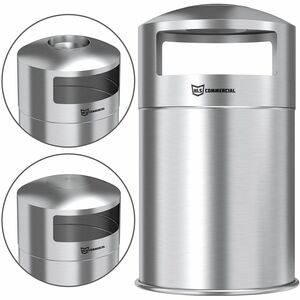 HLS Commercial 50-Gallon Dual Side-Entry Trash Can