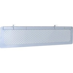 Boss SS Desktop Modesty Panel - 60" Width x 0.2" Depth x 16" Height - Metal, Aluminum - Silver