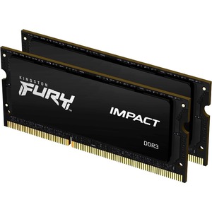 Kingston FURY Impact RAM Module for Notebook - 16 GB 2 x 8GB - DDR3-1866/PC3L-14900 DDR3 SDRAM - 1866 MHz - CL11 - 1.35 V - 204-pin - SoDIMM