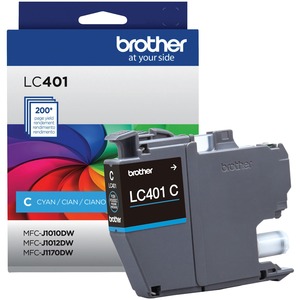 Brother LC401CS Original Standard Yield Inkjet Ink Cartridge - Single Pack - Cyan - 1 Pack - 200 Pages