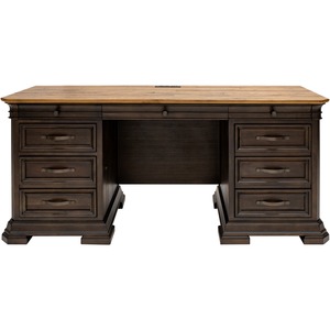 Martin Sonoma Credenza - 30" Height x 68" Width x 24" DepthFile, Keyboard Drawer(s) - Finish: Dark Roast - 1 Each