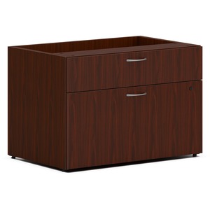 HON Mod Low Personal Credenza | 2 Drawers | 30"W | Traditional Mahogany Finish - 21" Height x 30" Width x 20" Depth - 2 x Storage, File Drawer(s) - Finish: Traditional Mahogan