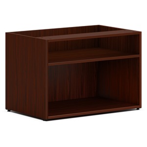 HON Mod Low Storage Credenza | Open | 30"W | Traditional Mahogany Finish - 21" Height x 30" Width x 20" Depth - Finish: Traditional Mahogany - 1 Each