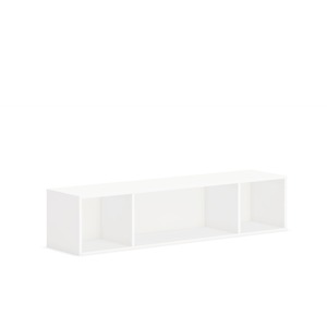 HON Mod Wall Mounted Storage | Open | 60"W | Simply White Finish - 39.8" Height x 60" Width x 14" Depth - Finish: Simply White - 1 Each