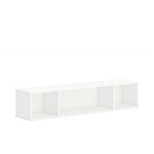 HON Mod Wall Mounted Storage | Open | 66"W | Simply White Finish - 39.8" Height x 66" Width x 14" Depth - Finish: Simply White - 1 Each