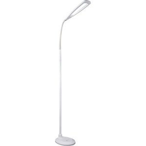 OttLite Flex LED Floor Lamp - 71" Height - LED Bulb - Flexible Neck, Touch Sensitive Control Panel, Adjustable Brightness, Adjustable Brightness - 700 lm Lumens - Rubber - Flo