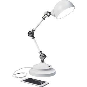 OttLite Wellness Series Revive LED Desk Lamp - 15.5" Height - 6" Width - LED Bulb - USB Charging, Adjustable Brightness, Touch-activated, Adjustable Height, Adjustable Knob, C