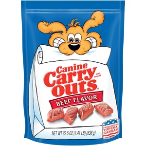 Canine Carryouts Beef Flavor Chewy Dog Treats - For Dog - Chewy - Beef Flavor - 1.41 lb