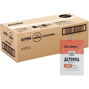 Lavazza Alterra Medium Colombia Coffee Freshpack - Compatible with Flavia Creation 150, Flavia Creation 200, Flavia Creation 500 - Colombia - Medium - 100 / Each