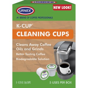 Urnex Single Brewer Cleaning Cups - For Coffee Brewer - Odorless, Phosphate-free, Biodegradable - 5 / Box - Multi