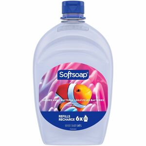 Softsoap Aquarium Design Liquid Hand Soap - Fresh Scent Scent - 1.56 quart - Bacteria Remover, Dirt Remover, Soil Remover - Hand, Skin - Moisturizing - Clear - Rich Lather, Re