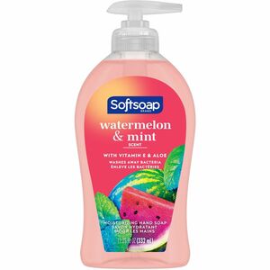 Softsoap Watermelon Hand Soap - Watermelon & Mint ScentFor - 11.3 fl oz (332.7 mL) - Pump Bottle Dispenser - Bacteria Remover, Dirt Remover - Hand, Skin - Moisturizing - Pink