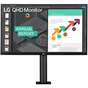 LG 27QN880-B 27inch WQHD WLED LCD Monitor - 16:9 - Dark Anthracite