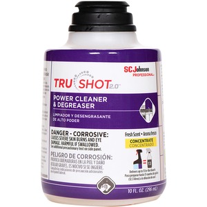 TruShot 2.0 Power Cleaner and Degreaser - Concentrate - 10 fl oz (0.3 quart) - Clean Fresh ScentCartridge - 4 / Carton - Butyl-free - Purple