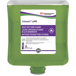 SC Johnson Solopol Medium Heavy-Duty Hand Wash - Lime ScentFor - 67.6 fl oz (2 L) - Cartridge Dispenser - Grease Remover, Oil Remover, Soil Remover, Dirt Remover, Grime Remove