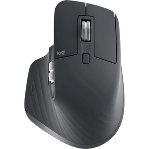 Logitech MX MASTER 3S Mouse - Bluetooth/Radio Frequency - USB - Darkfield - 7 Buttons - Graphite Grey - 1 Pack - Wireless - 2.40 GHz - Yes - 8000 dpi - Scroll Whee