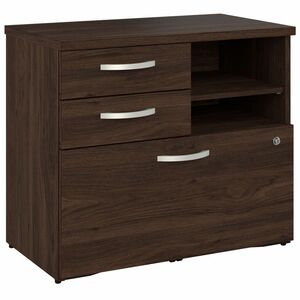 Bush Business Furniture Hybrid Office Storage Cabinet with Drawers and Shelves