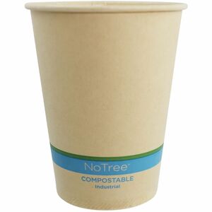 No Tree Compostable NoTree Paper Cold Cups - 12 fl oz - White - Paper - Cold, Cafe, Restaurant, Cold Drink - 20 / Carton