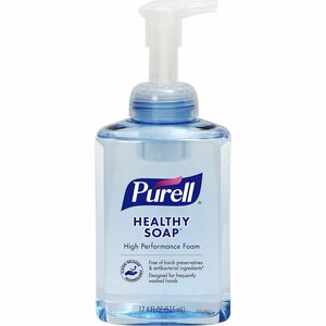 PURELL® CRT HEALTHY SOAP High Performance Foam - 17.4 fl oz (514.6 mL) - Pump Bottle Dispenser - Dirt Remover, Kill Germs - Hand - Clear - 1 / Each