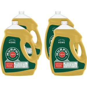 Murphy Oil Soap Cleaner - Concentrate - 145 fl oz (4.5 quart) - Natural Scent - 4 / Carton - Ammonia-free, Bleach-free, Phosphate-free - Brown
