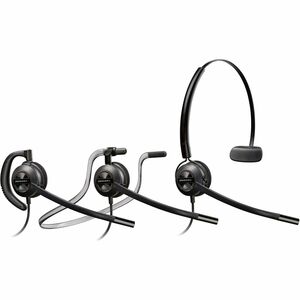 Poly EncorePro HW540 Convertible Headset - Mono - Mini-phone (3.5mm) - Wired - 20 Hz - 16 kHz - On-ear - Monaural - Ear-cup - 2.92 ft Cable - Omni-directional, Noise Cancellin