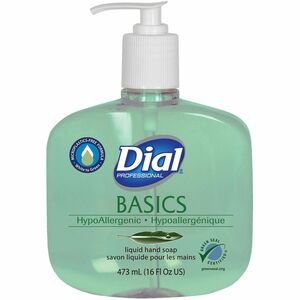 Dial Professional Basics Liquid Hand Soap - Fresh Floral ScentFor - 16 fl oz (473.2 mL) - Pump Dispenser - Hand, Commercial, Healthcare, School, Office, Restaurant, Daycare -