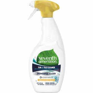 Seventh Generation Natural Tub and Tile Cleaner - Concentrate - 26 fl oz (0.8 quart) - Emerald Cypress & Fir Scent - 1 Each - Non-toxic, Fume-free, Bio-based, Kosher, Dye-free