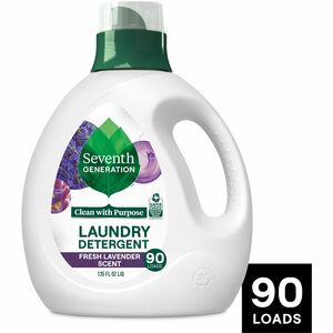 Seventh Generation Lavender Natural Laundry Detergent - Ready-To-Use - 135 fl oz (4.2 quart) - Lavender Scent - 1 Each - Hypoallergenic, Non-irritating, Bio-based, Kosher - Wh