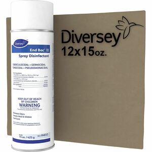 Diversey End Bac II Spray Disinfectant - Ready-To-Use - 15 oz (0.94 lb) - Fresh Scent - 12 / Carton - Fungicide, Tuberculocide, Fungi Resistant, Mold Resistant, Mildew Resista