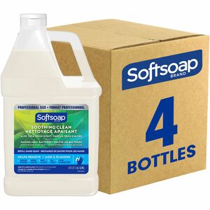 Softsoap Professional Hand Soap - Aloe Vera ScentFor - 1 gal (3.8 L) - Grease Remover, Grime Remover, Dirt Remover, Oil Remover, Bacteria Remover - Hand, Skin - Moisturizing -
