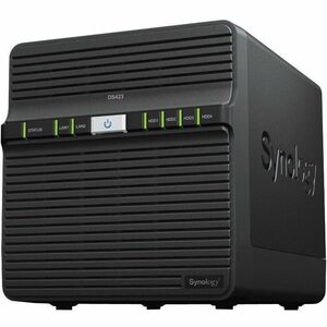 Synology DiskStation DS423 4 x Total Bays SAN/NAS Storage System - Realtek RTD1619B Quad-core 4 Core 1.70 GHz - 2 GB RAM - DDR4 SDRAM Desktop - 0 x HDD Installed -