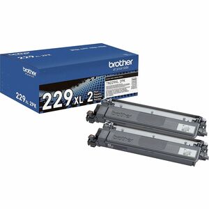 Brother Genuine TN229XL2PK High-yield Black Toner Cartridge Twin-Pack - Laser - Black - High Yield - 2 Pack - 3,000 Pages Each