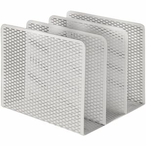 Artistic Urban Coll. Punched Metal File Sorter - 3 Compartment(s) - 7.25" Height x 8" Width x 8" Depth - Desktop - Wear Resistant, Scratch Resistant, Reinforced, Rounded Edge,