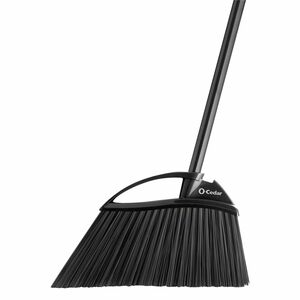 O-Cedar PowerCorner Outdoor Broom - 1 Each - Black, Gray