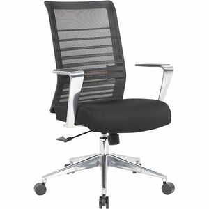 Lorell Horizontal Mesh High-Back Conference Chair - Black Seat Color - Fabric, Molded Foam Seat Material - Mesh Back Material - High Back - 1 Each