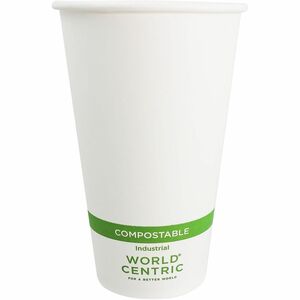 World Centric Compostable White Paper Hot Cups