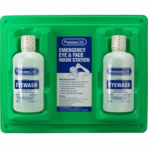 First Aid Only Twin-Bottle Eyewash Station